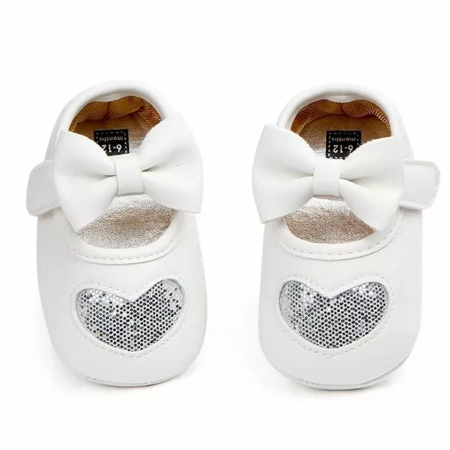 sepatu bayi perempuan 0 12 bulan prewalker lucu anak balita cewek termurah baby girl newbron terbaru love gliter