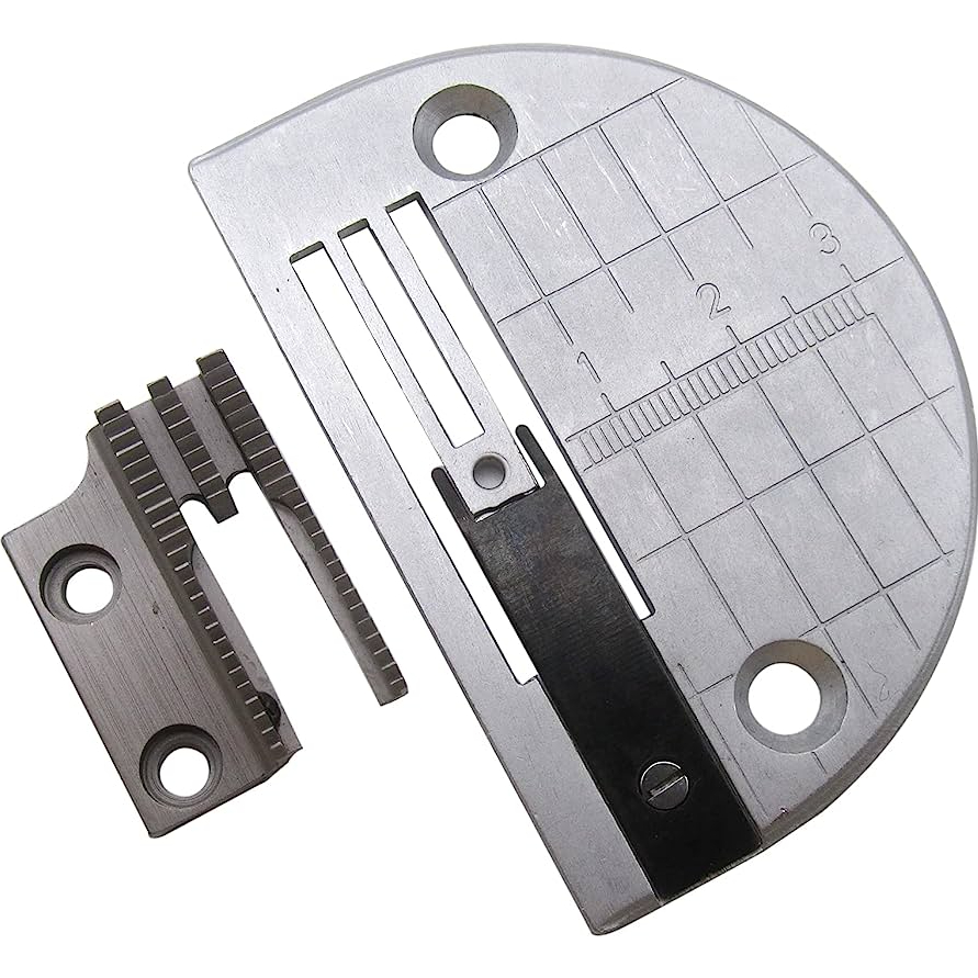 Set Needle Plate + Gigi Anti Kerut (APS11+APS12) Mesin Jahit Juki DDL 8300 5550