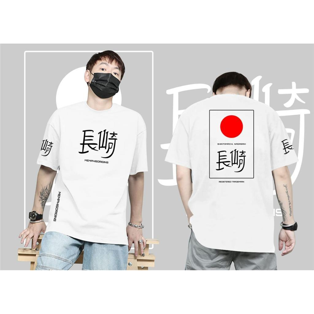 KAOS T- SHIRT/KAOS  JEPANG SAMURAI KANJI JUMBO XXL / KAOS OVERSIZE  / KAOS MEMPHIS / KAOS KATUN  /KA
