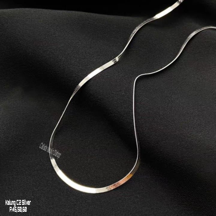 Kalung Gepeng Gope tren Polos Anti Karat Anti Luntur