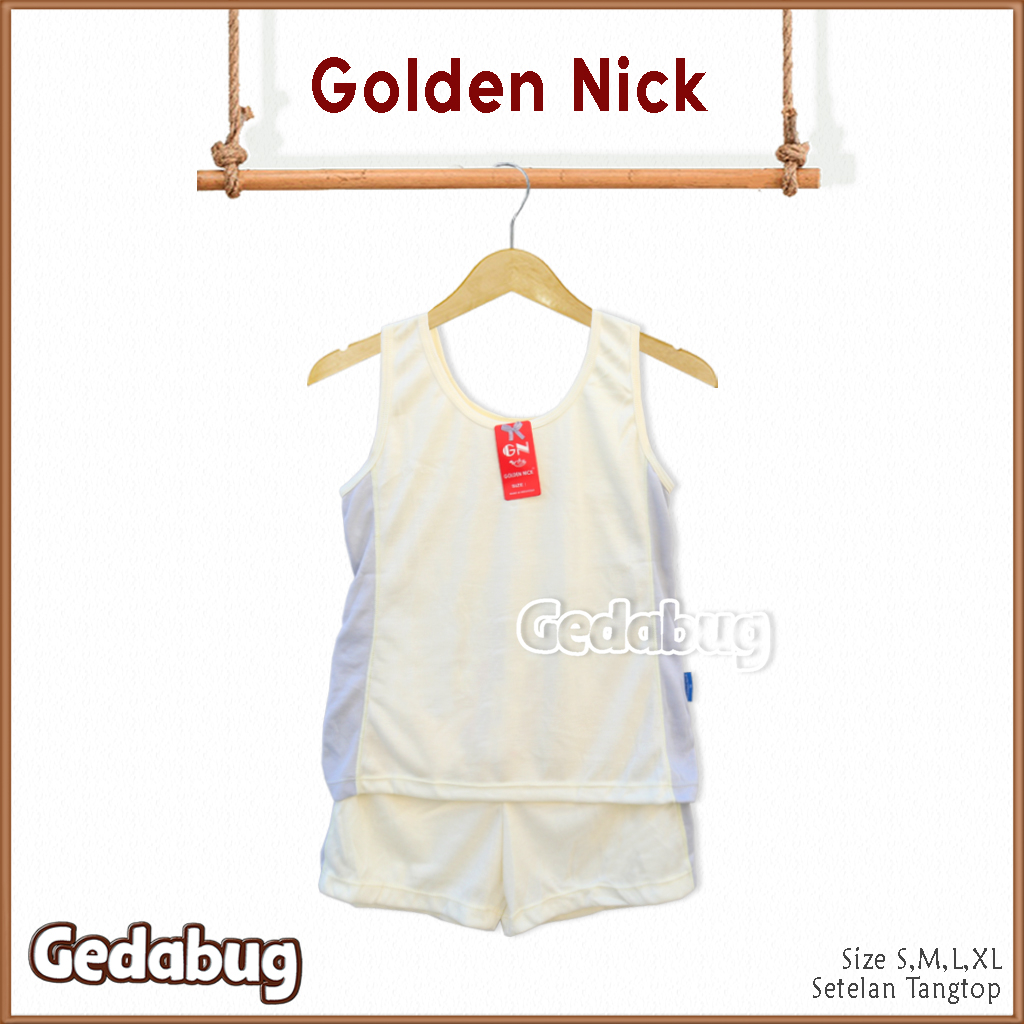 Setelan Tangtop Golden Nick SK 001 Tali Lebar | Setelan Daleman dewasa Lembut | Gedabug