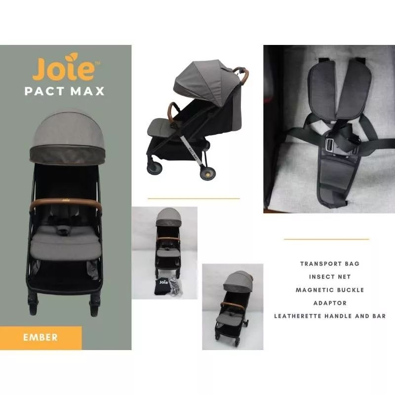 Stroller Cabin Size Joie Pact Max With Magnetic Buckle Kereta Dorong Bayi Travelling