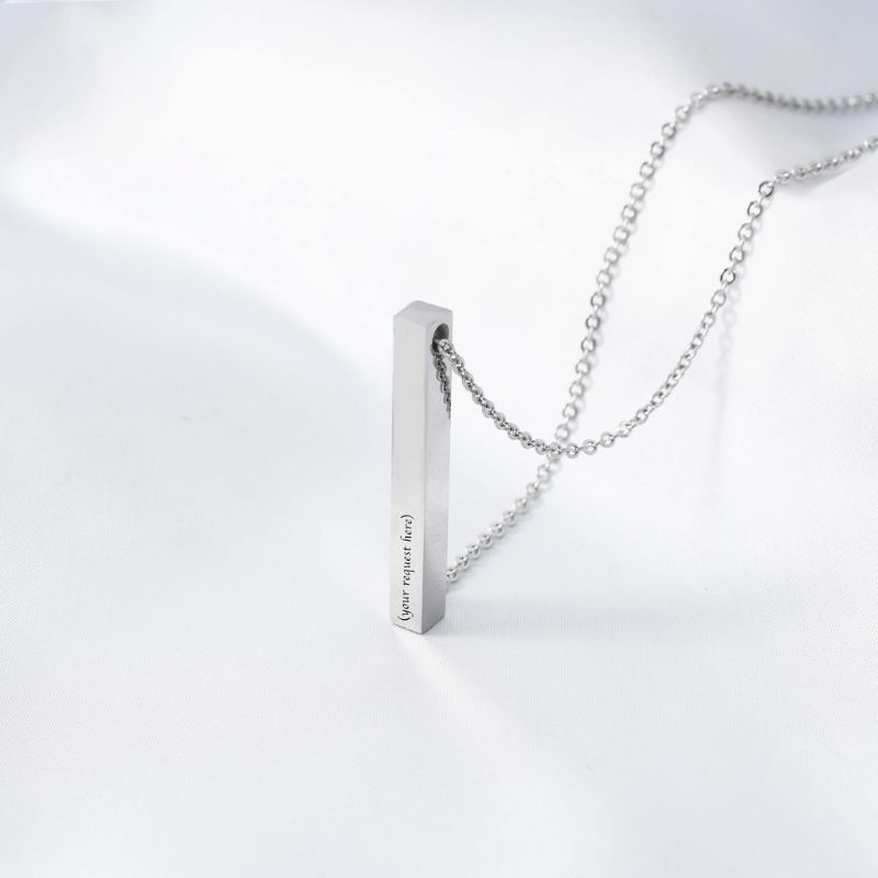 KALUNG NAMA RANTAI PRIA WANITA TITANIUM ANTI KARAT