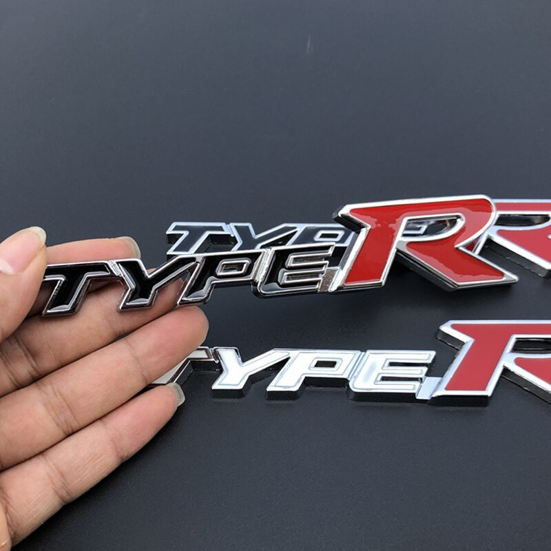 Emblem Type-R TypeR 3D Bahan Metal Untuk Honda Civic Xr-V Hr-V Accord