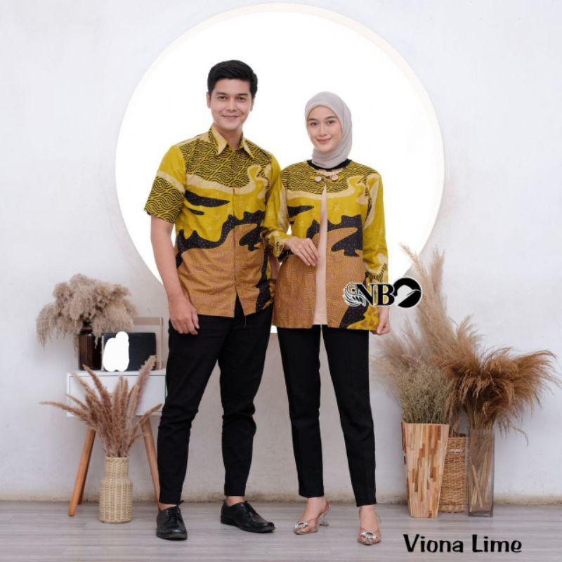 Maura Couple - Sania Ruffle Batik Couple Ori Ndoro Jowi DNT Garansi Termurah