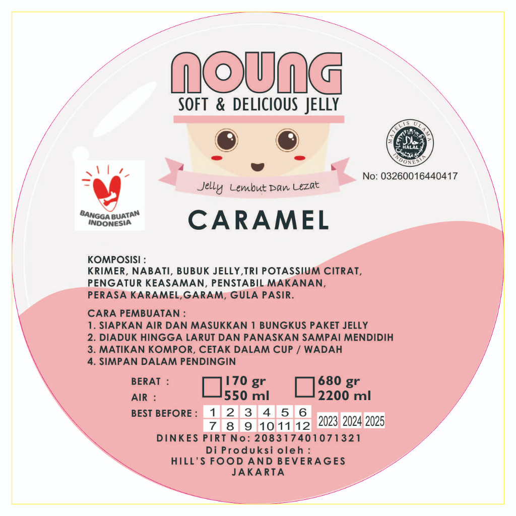 

Puding Noung Rasa Caramel 680 gram