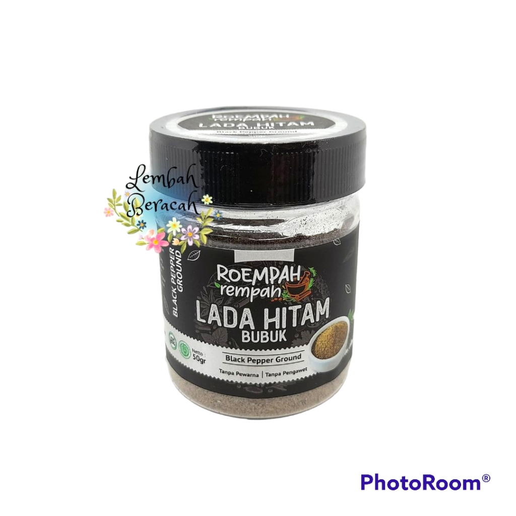 

ROEMPAH REMPAH Lada Hitam Bubuk / Black Pepper Ground 50gr