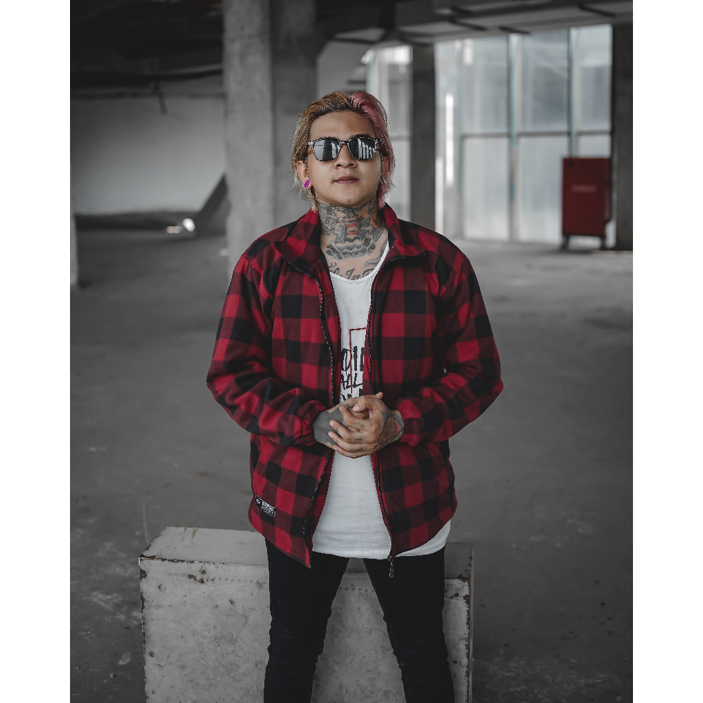 INST JAKET PRIA PLAID