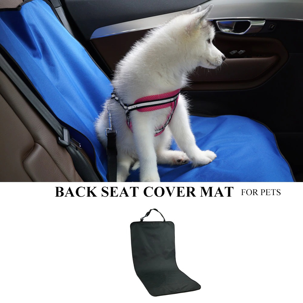 Pet Car Seat Cover Mat Alas Duduk Anjing Jok Mobil Waterproof - HIH49 - Black