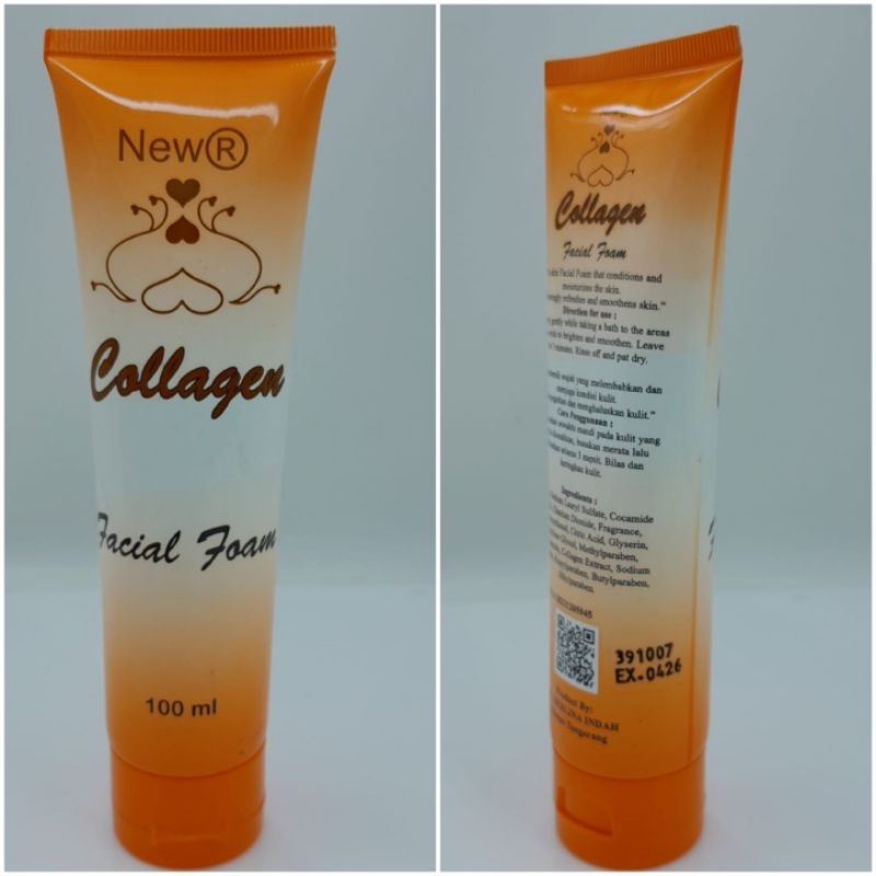 PEMBERSIH WAJAH FACIAL FOAM COLLAGEN 100ML ORIGINAL