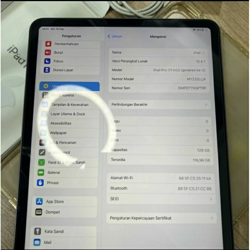 Ipad Pro 2020 128gb wifi only