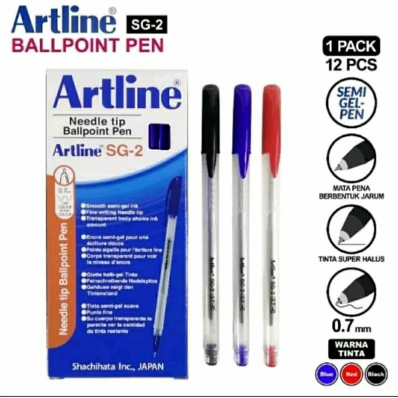 

Ballpoint / Pulpen / Pen ARTLINE EGB-SG2 0,7mm MURAH (ECER)