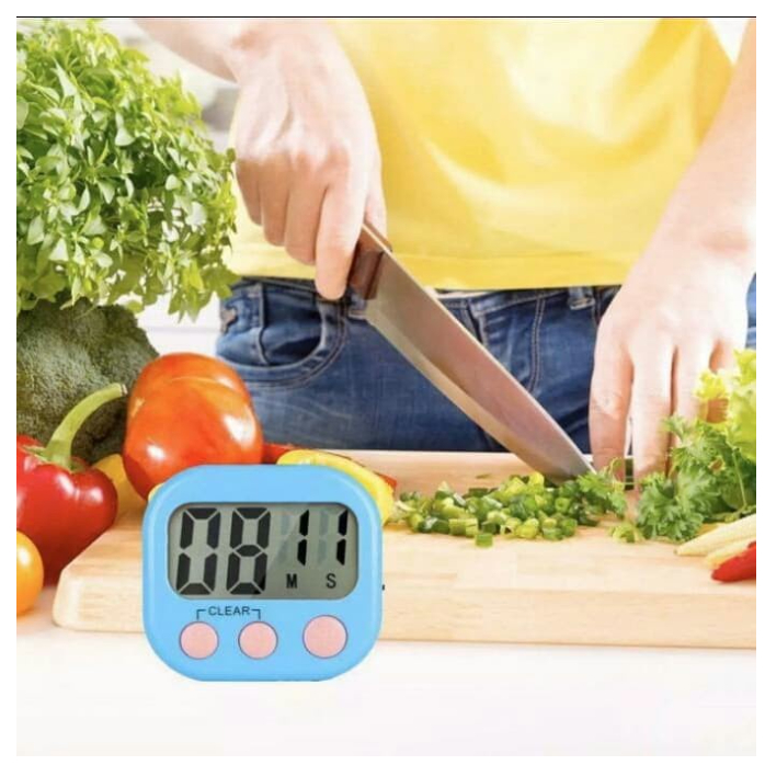 Digital Kitchen Timer Alarm Dapur Masak Clock Stopwatch Jam Digital