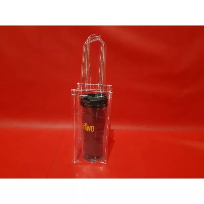 Tas Mika Transparan Ukuran 10x20x10 ( polos / tanpa sablon )