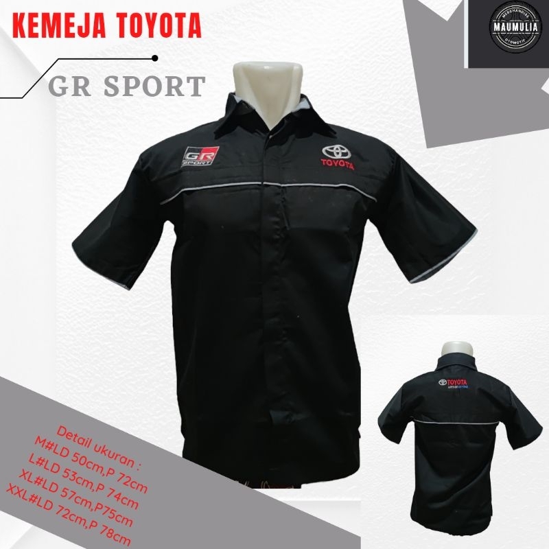 KEMEJA TOYOTA GR LIS ABU