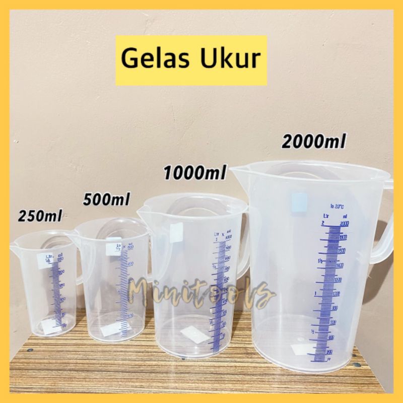 Gelas Ukur 2000ml / Gelas Ukur 2 L / Gelas Takaran Plastik 2L / Green Leaf 1832