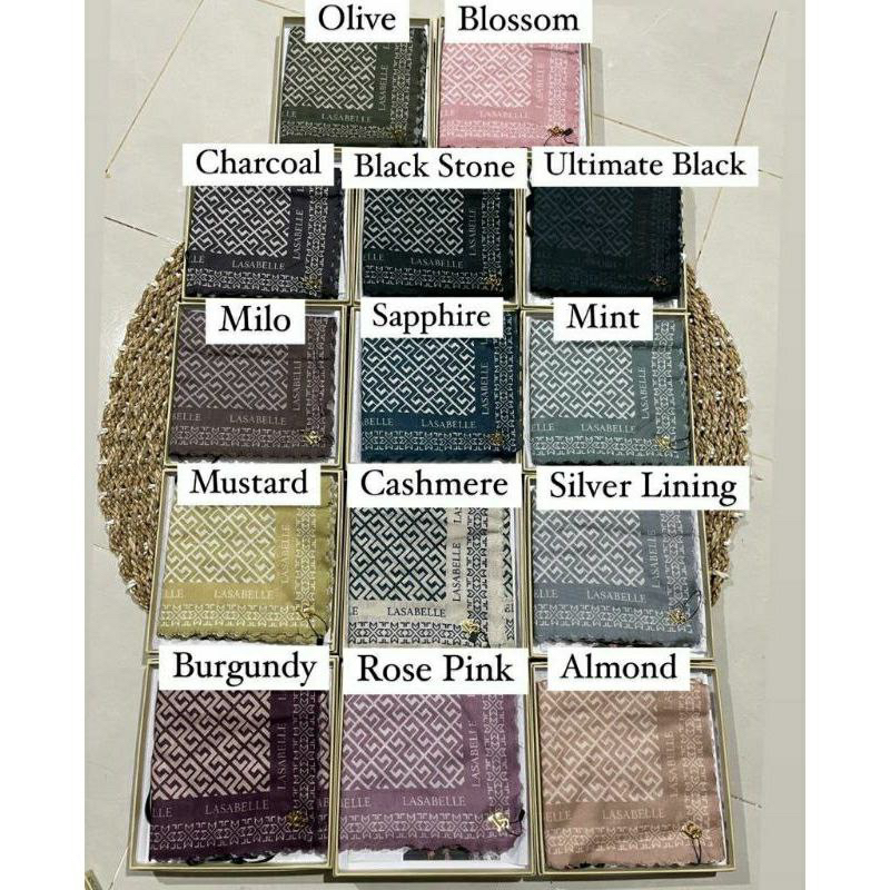 Preloved Lasabelle La Sabelle Deira Blossom Jumeira Glacier Grey