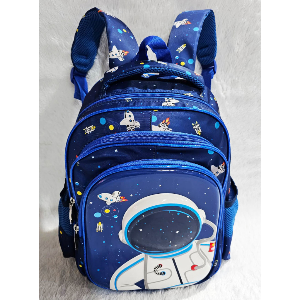 PROMO 10.10 TERMURAH KUALITAS PREMIUM RANSEL ASTRONOT TAS ANAK SEKOLAH TK / SD 3RESLETING IMPORT - DINO DINOSOURUS - HIPO - MOBIL BUS - GEMEZ - GOGO - OSH