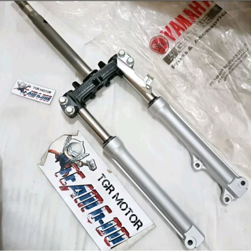 front fork segitiga sgitiga pork as shock bottem shockbreaker depan full set ori original yamaha 1yd