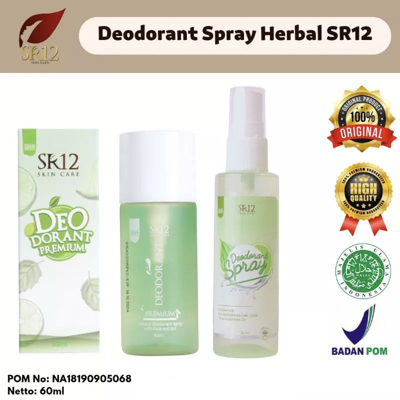 TOP  Best Seller ‼️ Deodorant Spray SR12 Kemasan Baru