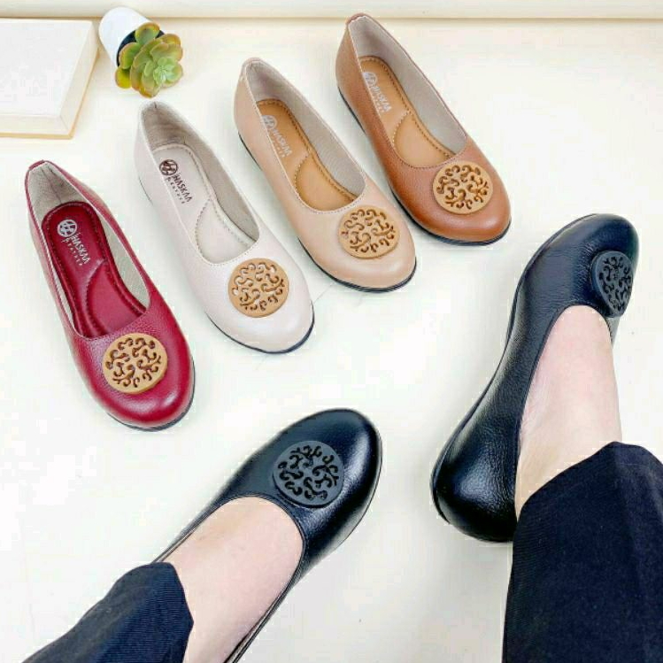 Sepatu Flatshoes Kulit Sapi