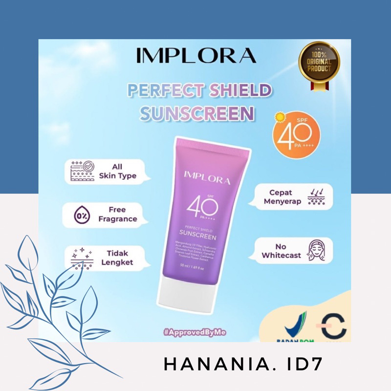 Implora Perfect Shield Sunscreen SPF 40