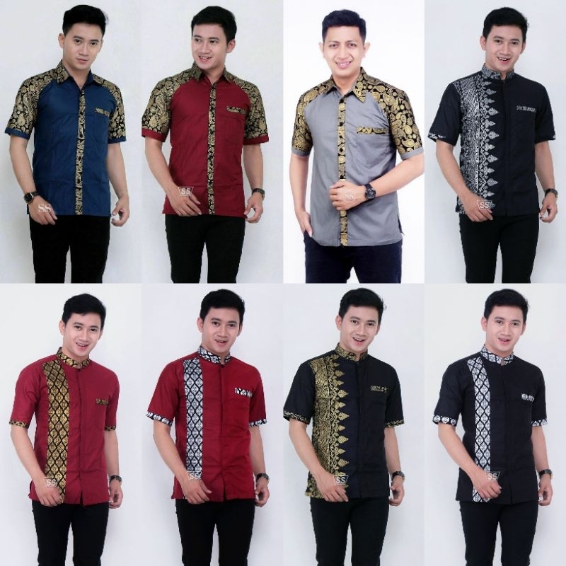 [REAL PICTURE] HEM BATIK PRIA/COWOK LENGAN PENDEK ORIGINAL