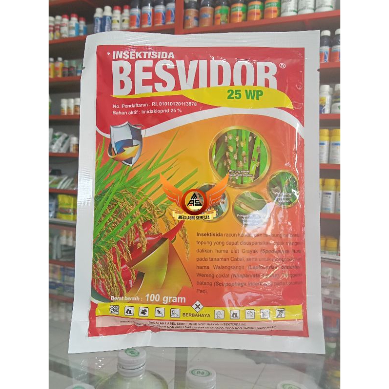 Besvidor insektisida racun kontak lambung hama walang sangit wereng coklat
