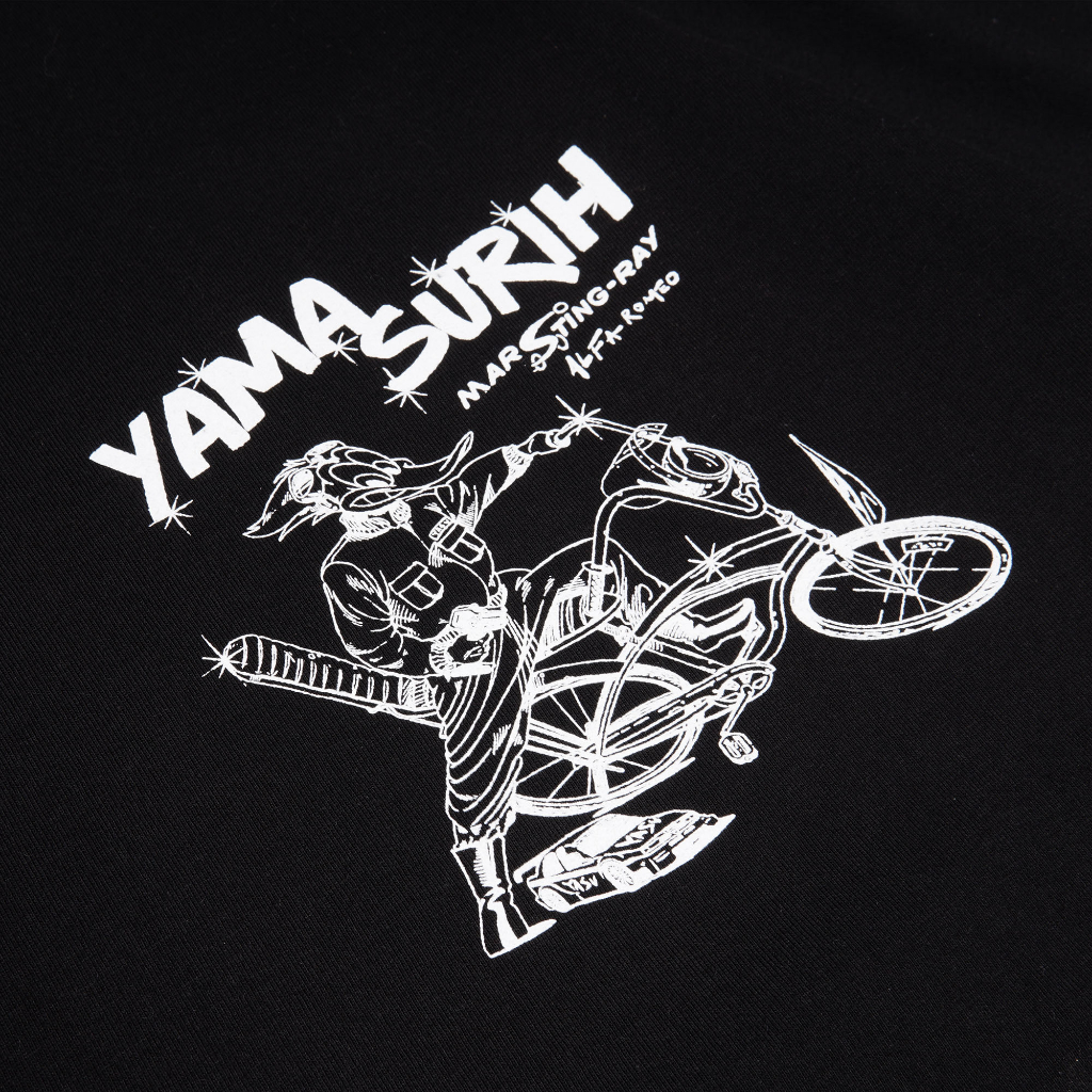 Yamasurih - Kaos Hitam &quot;Alfa Yameo&quot; Boxy T-Shirt