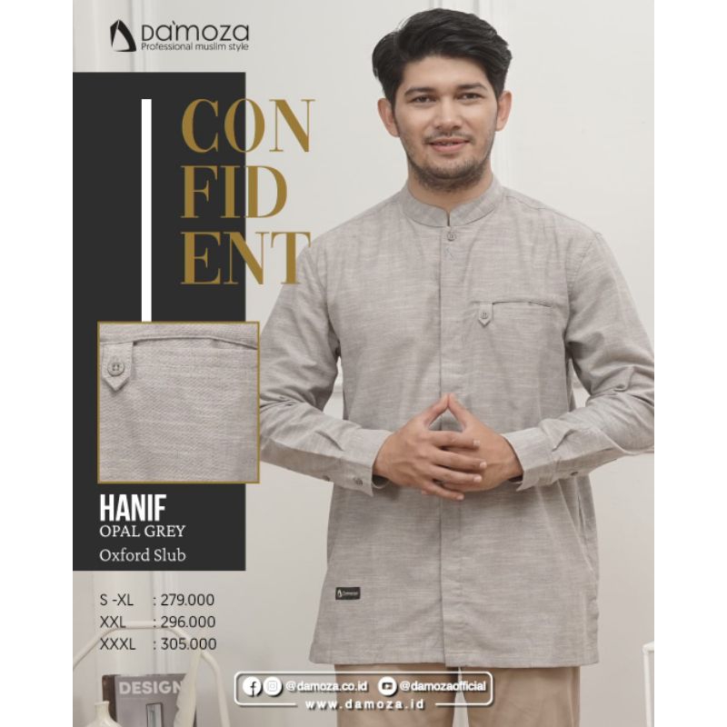 Koko Dewasa katun Lengan Panjang Polos Mutif Damoza Hanif