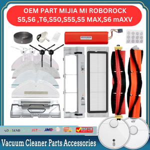 ROBOROCK MIJIA MI  ROBOT  S5,S6 ,T6,S50,S55,S5 MAX,S6 mAXV OEM MOP  MAINBRUSH SIDEBRUSH HEPA FILTER