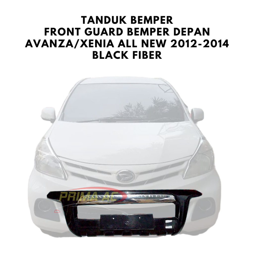 TANDUK BEMPER FRONT GUARD BEMPER DEPAN AVANZA XENIA ALL NEW 2012 2013 2014 BLACK FIBER