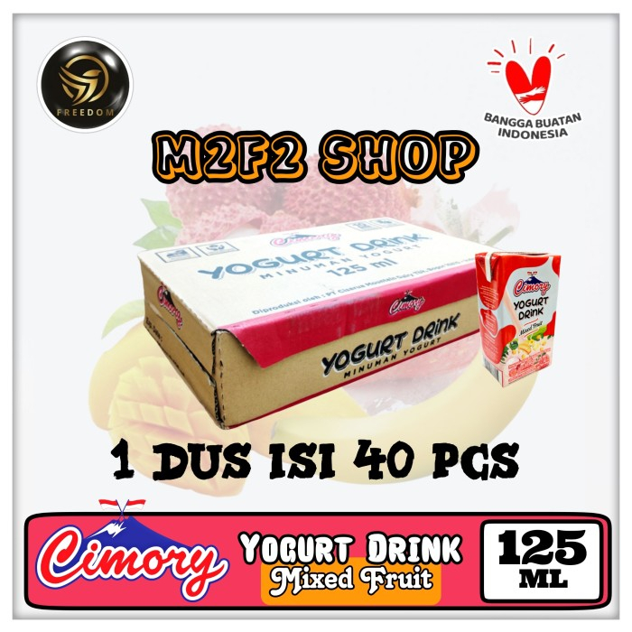 

Yogurt Cimory Drink Kotak UHT MIxed Fruit | Aneka Buah - 125 ml (Kemasan Karton)
