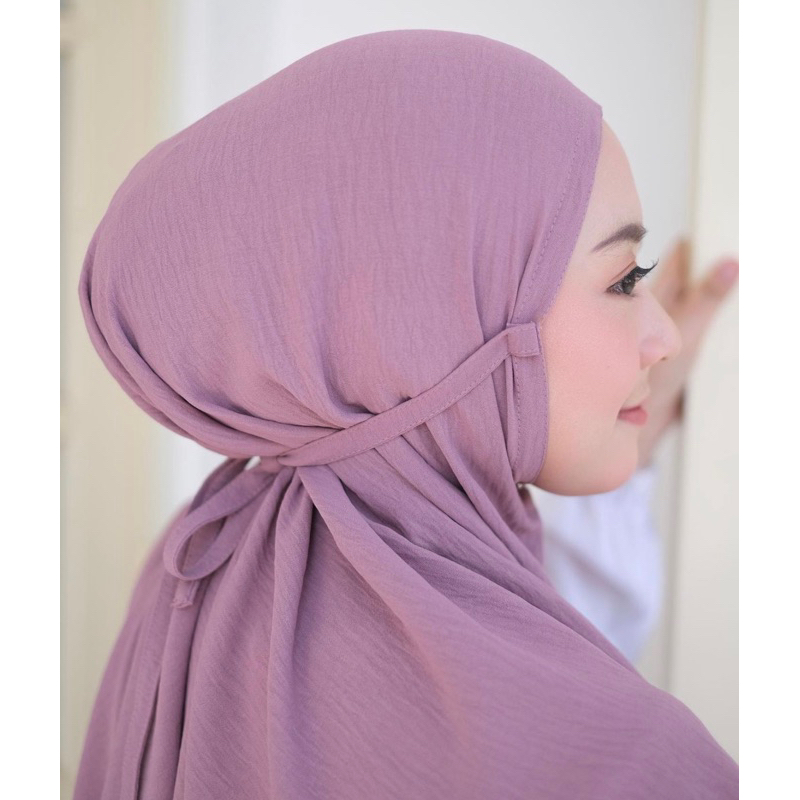 Bergo Maryam Crinkle Airflow L | Jilbab Instan