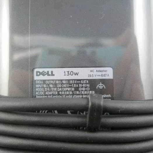 Adaptor Charger Dell 19.5v 6.67a 130w Oval Jarum Besar 7.4 X 5.0mm