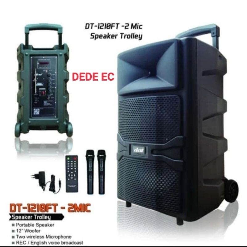 Speaker Portabel DAT Dt 1210FT Original DAT Speaker Trolley DAT