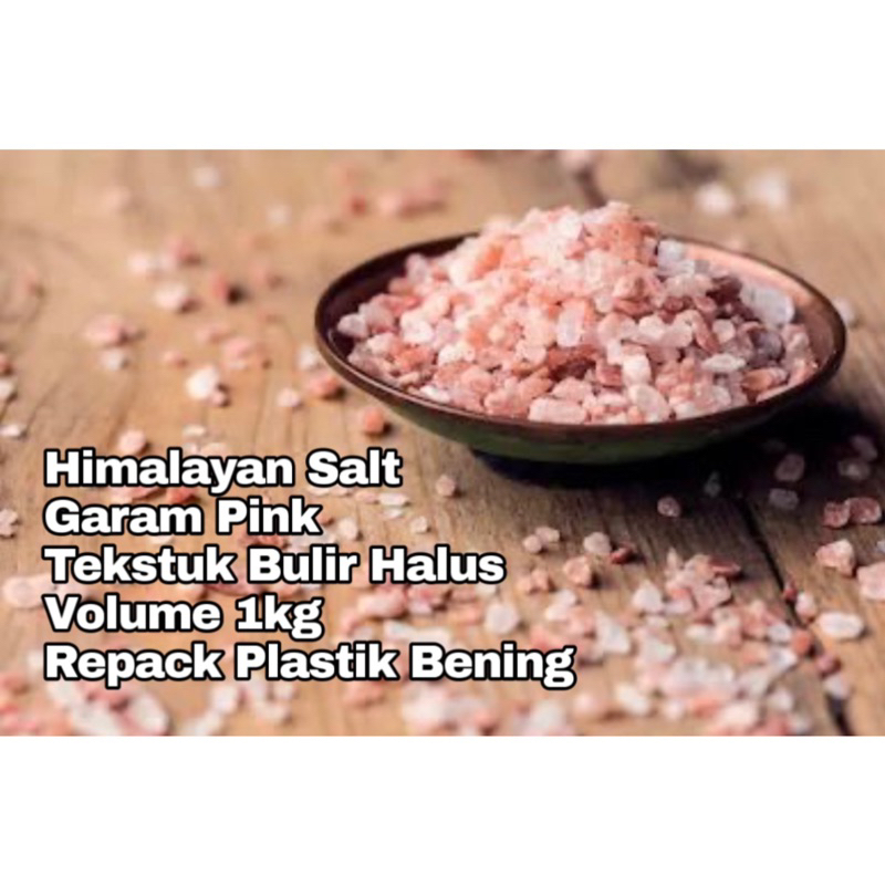 Himalayan Salt 1kg Garam Himalaya Pink Salt Organik