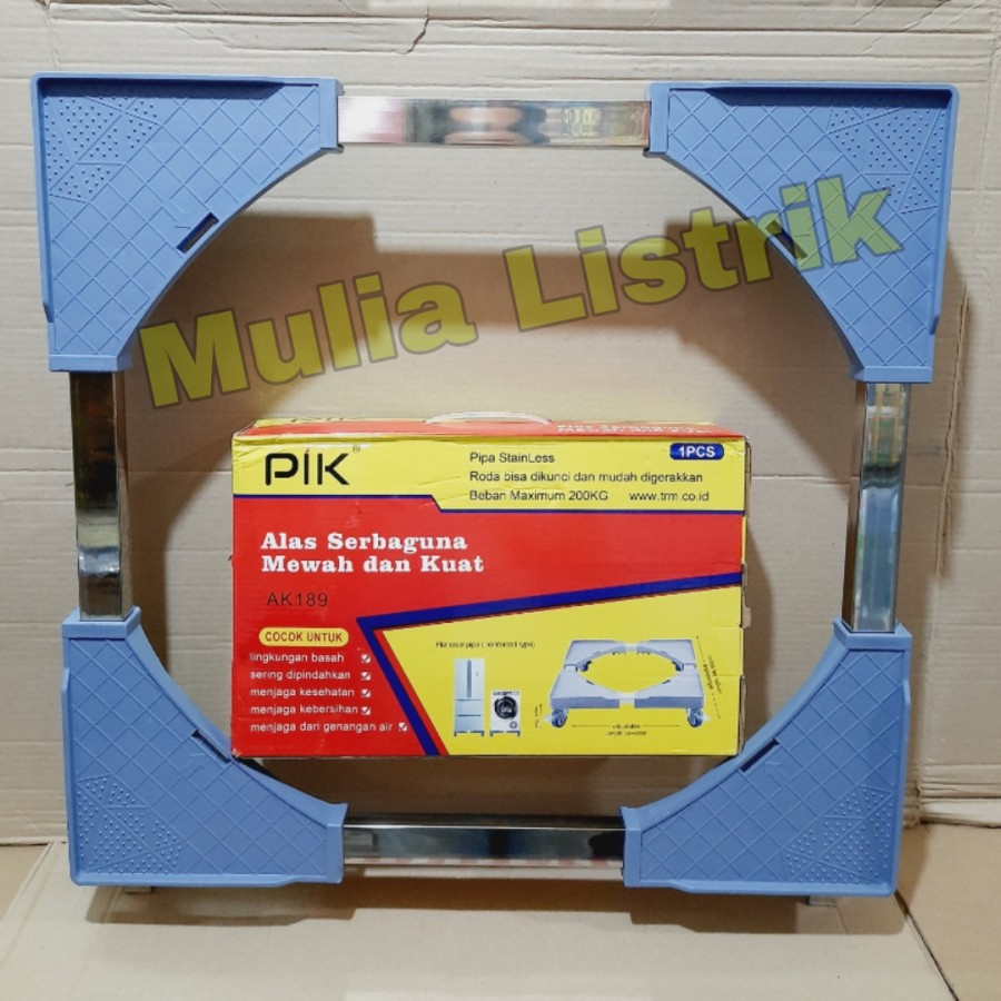 Roda kaki kulkas / roda alas mesin cuci serbaguna stainless steel pik