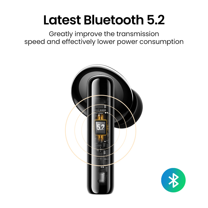 UGREEN HITUNE T3 Tws ANC Bluetooth Earphone 5.2 Latest Version Long Battery Life