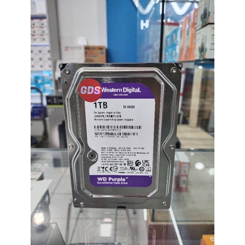 HDD CCTV WD PURPLE 1TB 3.5 INCHI GARANSI 1 TAHUN