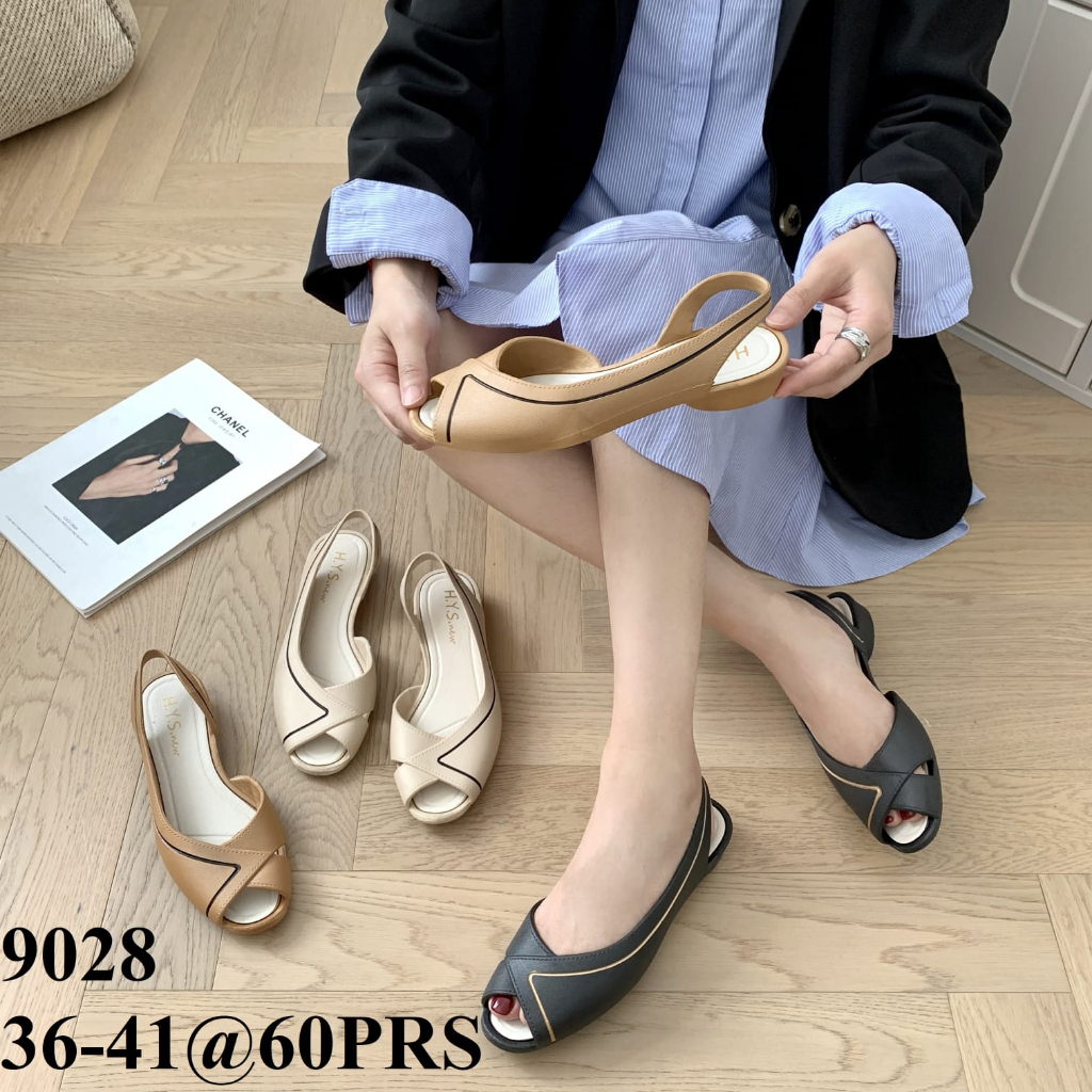 Sepatu Flat Jelly Wanita Import Kekinian