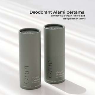 [BPOM] ORUN Natural Mineral Deodorant 40gr - Made With Mineral Salt / Deodoran / Deodoran Bau Badan / MY MOM