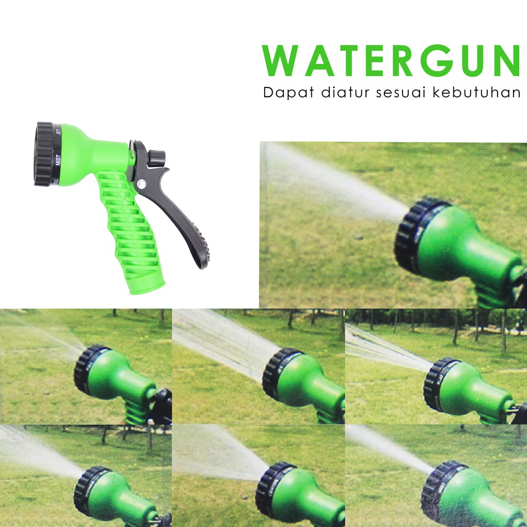 Watergun 7 multifungsi alat siram tanaman ukuran 1/2 5/8 / semprotan air / semprotan cuci mobil dan motor / Semprotan 7 Mode