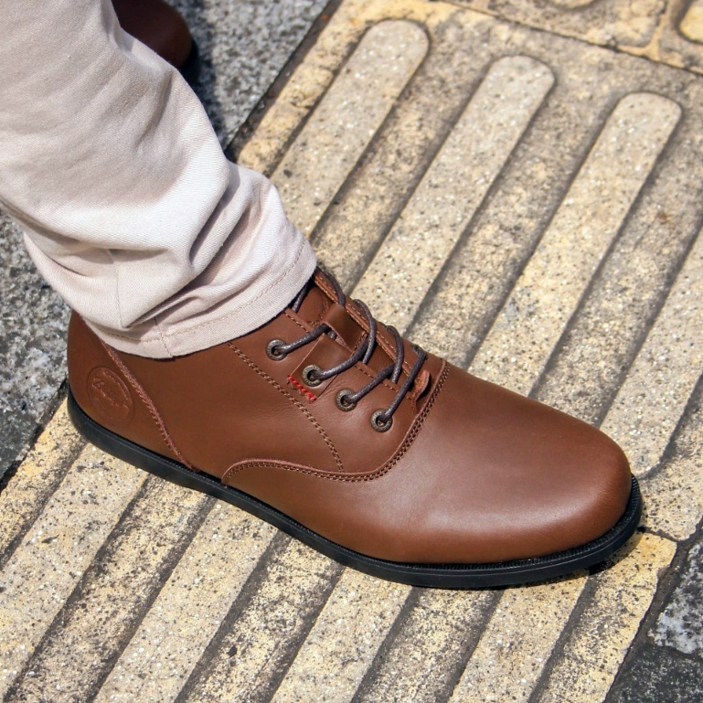 BRADLEYS MORGAN BROWN Sepatu Boots Kulit Pria Original