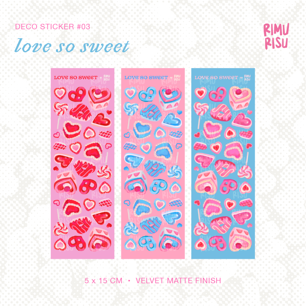 

love so sweet deco sticker by rimurisu