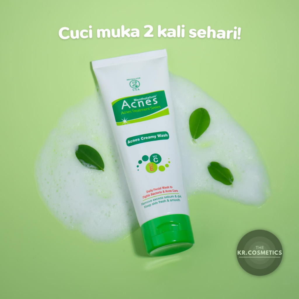 Acnes Creamy Wash sabun cuci muka jerawat 50 gr 100gr