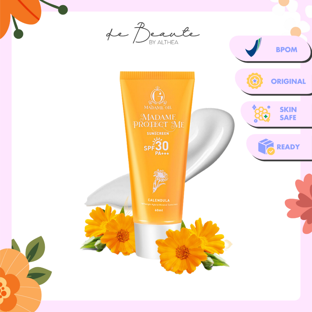 Madame Gie Madame Protect Me Sunscreen SPF 30 PA +++ With Calendula - Skincare Sunblock