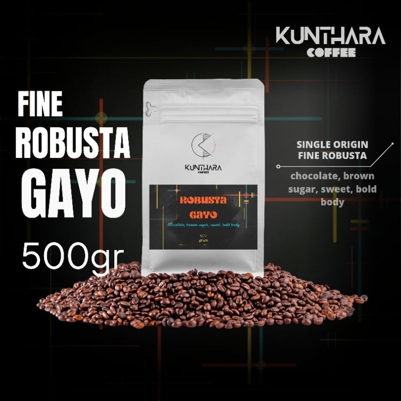 

KUNTHARA Kopi Robusta Gayo 500gr - Biji/Bubuk