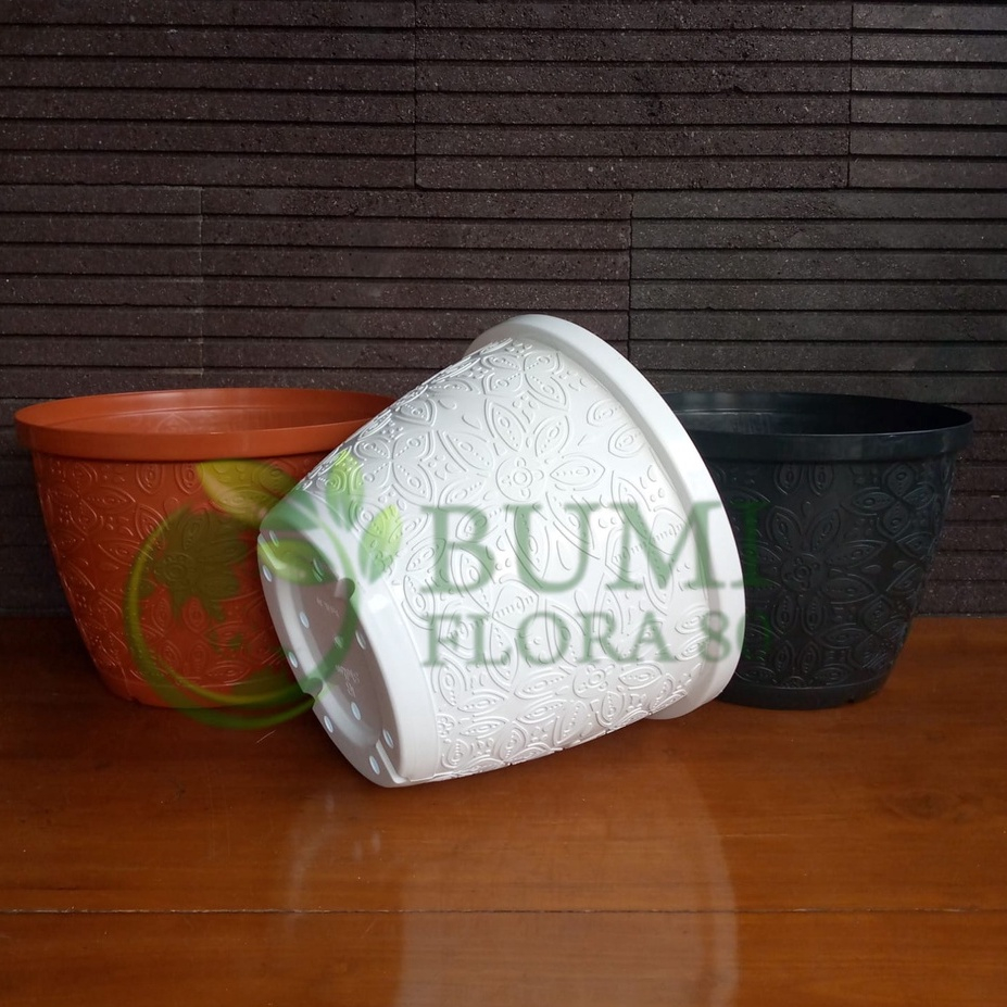 Pot Shallom Batik 20 / Pot Bunga / Pot Plastik