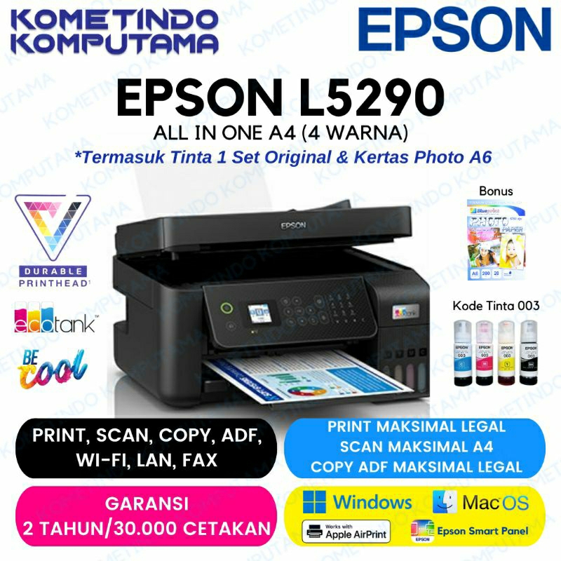 Epson EcoTank L5290 A4 Wi-Fi All-in-One Ink Tank Printer with ADF EIN